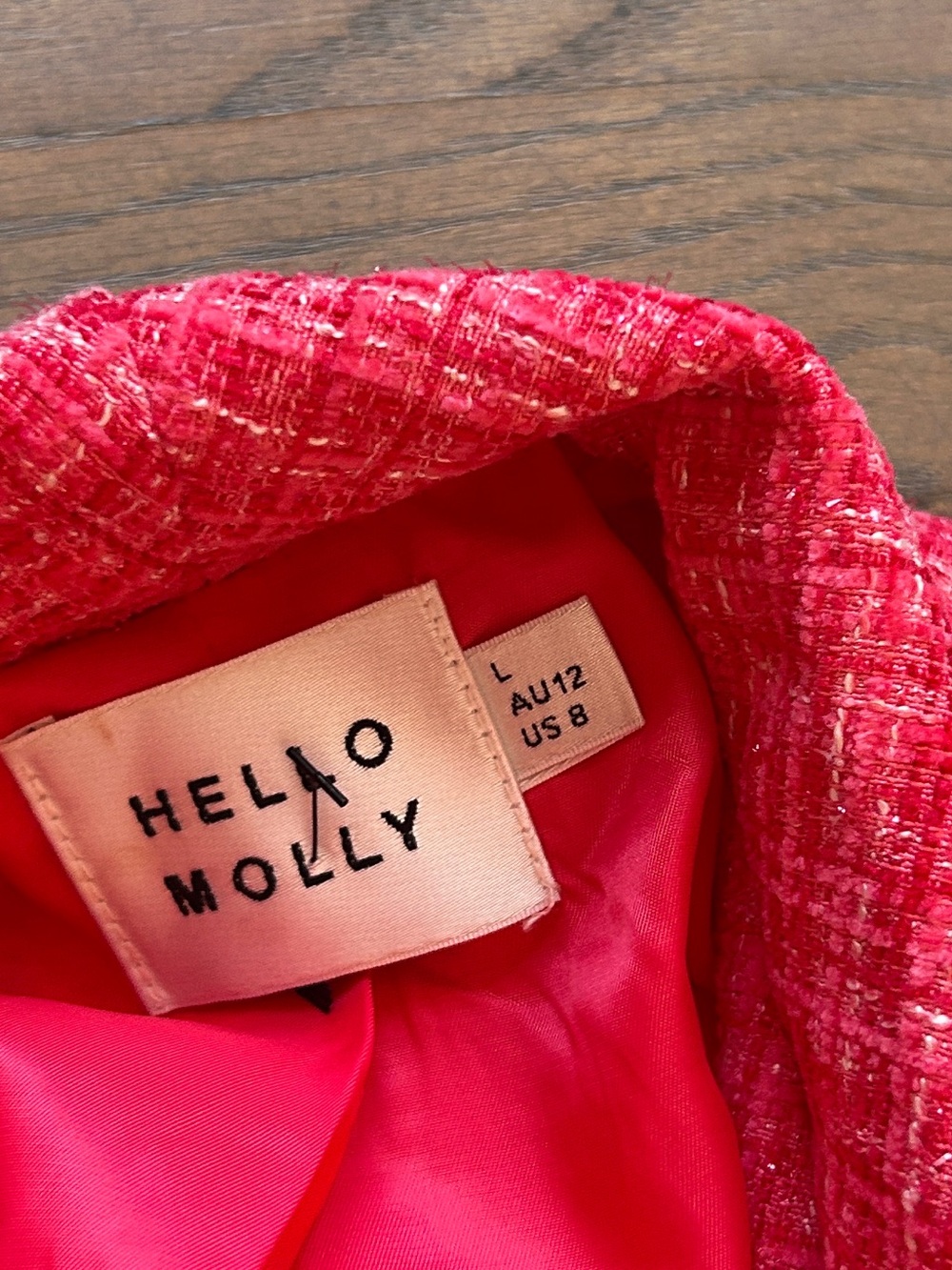 Hello Molly ONE YOU WANT BLAZER HOT PINK - Picture 10 of 15